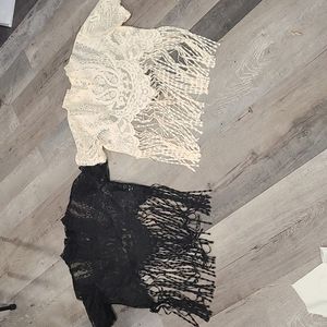 two blouse like tops